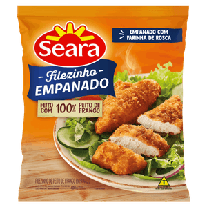 Empanado de Frango Filezinho de Peito Seara Pacote 400g