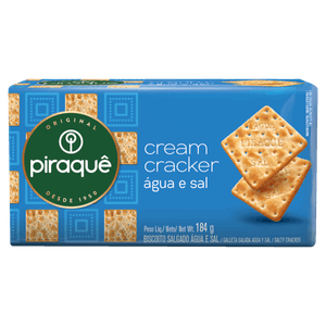 Biscoito Água e Sal Piraquê Pacote 184g