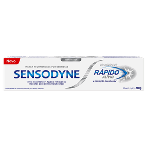 Creme Dental Branqueador Sensodyne Rápido Alívio & Proteção Duradoura Caixa 90g