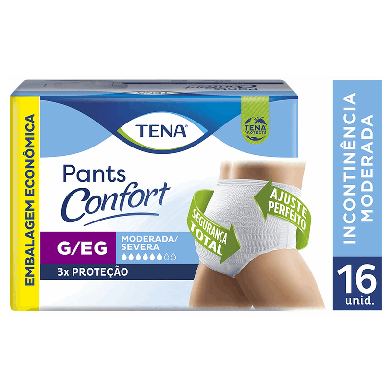 Roupa-Intima-Descartavel-Tena-Pants-Confort-G-EG-Pacote-16-Unidades-Embalagem-Economica