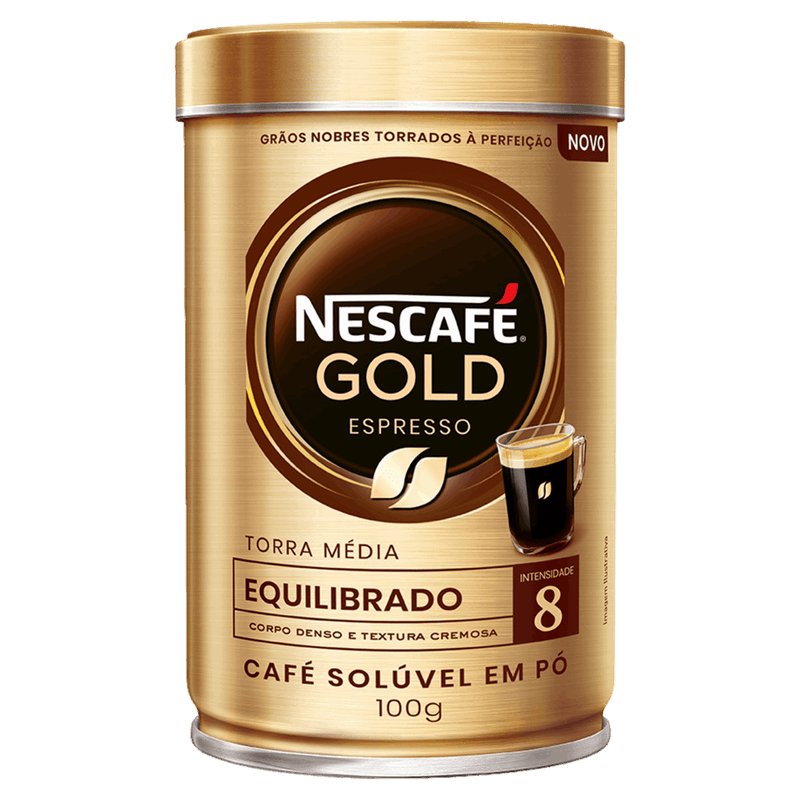 Cafe-Soluvel-em-Po-Espresso-Equilibrado-Nescafe-Gold-Lata-100g