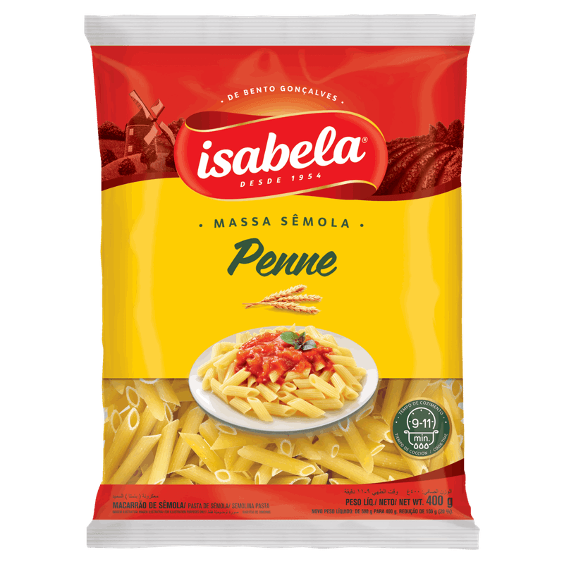 Macarrao-de-Semola-Penne-Isabela-Pacote-400g