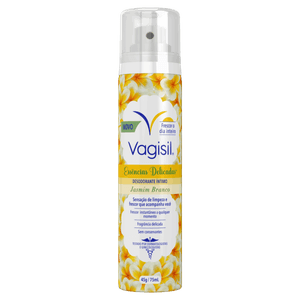 Desodorante Íntimo Spray Jasmin Branco Vagisil Essências Delicadas Frasco 75ml