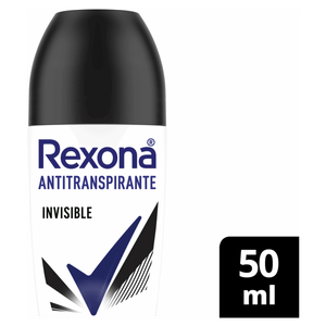 Antitranspirante Roll-On Invisible Rexona 50ml