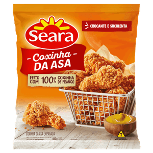 Empanado de Frango Coxinha da Asa Seara Pacote 400g