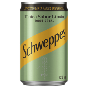 Água Tônica Limão com Toque de Sal Schweppes Lata 220ml