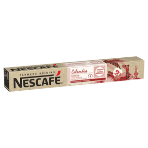 Café em Cápsula Torrado e Moído Espresso Colômbia Nescafé Farmers Origins Caixa 53g 10 UN