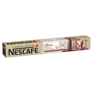 Café em Cápsula Torrado e Moído Ristretto Áfricas Nescafé Farmers Origins Caixa 55g 10 UN