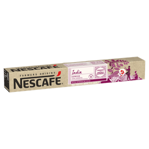 Café em Cápsula Torrado e Moído Espresso Índia Nescafé Farmers Origins Caixa 53g 10 UN