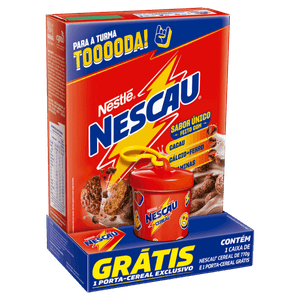 Kit Cereal Matinal Chocolate Nescau 770g Grátis Porta-Cereal Exclusivo Embalagem Econômica