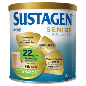 Pó para Preparo de Bebida sem Sabor Sustagen Senior Lata 370g