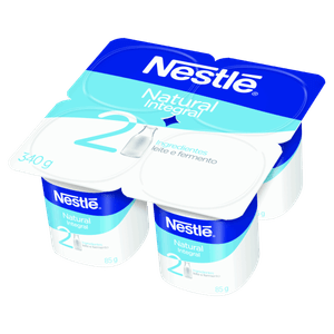 Iogurte Integral Natural Nestlé Bandeja 340g 4 Unidades