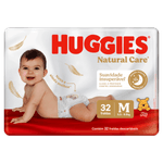 Fralda-Descartavel-Infantil-Huggies-Natural-Care-M-Pacote-32-Unidades