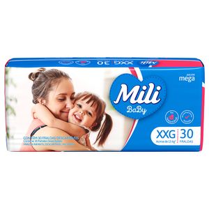 Fralda Baby Mili Mega XXG Pacote 30 Unidades