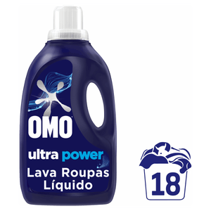 Lava-Roupas Líquido Omo Ultra Power Frasco 1,8l