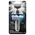 Aparelho-Recarregavel-e-Carga-para-Barbear-Gillette-Mach3-Carbono