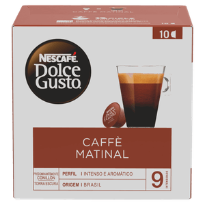 Café em Cápsula Torrado e Moído Caffè Matinal Nescafé Dolce Gusto Caixa 80g 10 Un