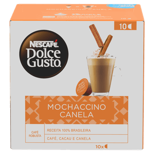 Mochaccino em Cápsula Canela Nescafé Dolce Gusto Caixa 172g 10 Un