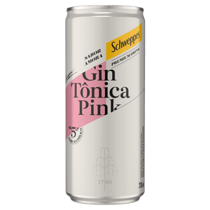 Gin Tônica Pink Amora Schweppes Premium Drink Lata 310ml