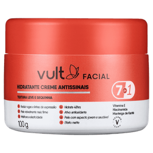 Hidratante Antissinais Vult Facial Pote 100g