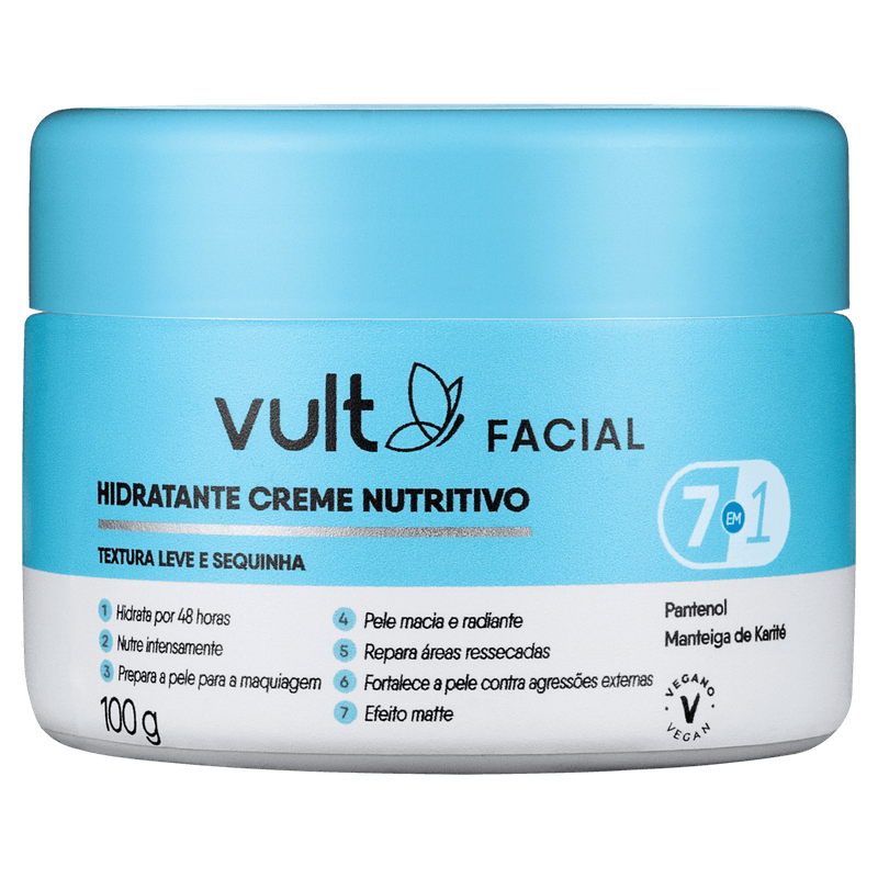 Hidratante-Nutritivo-Vult-Facial-Pote-100g