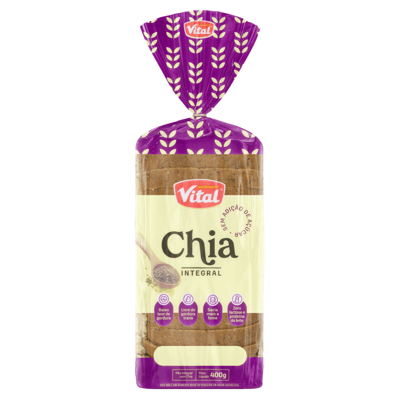 Pao-Integral-Chia-Zero-Lactose-Vital-Pacote-400g