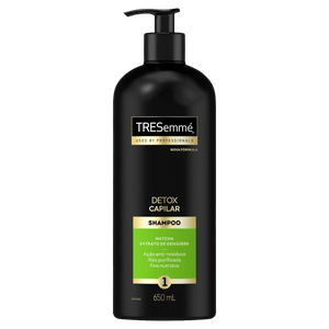 Shampoo Tresemmé Detox Capilar Frasco 650ml