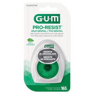 Fio Dental Encerado Menta Gum Pro-Resist 165m