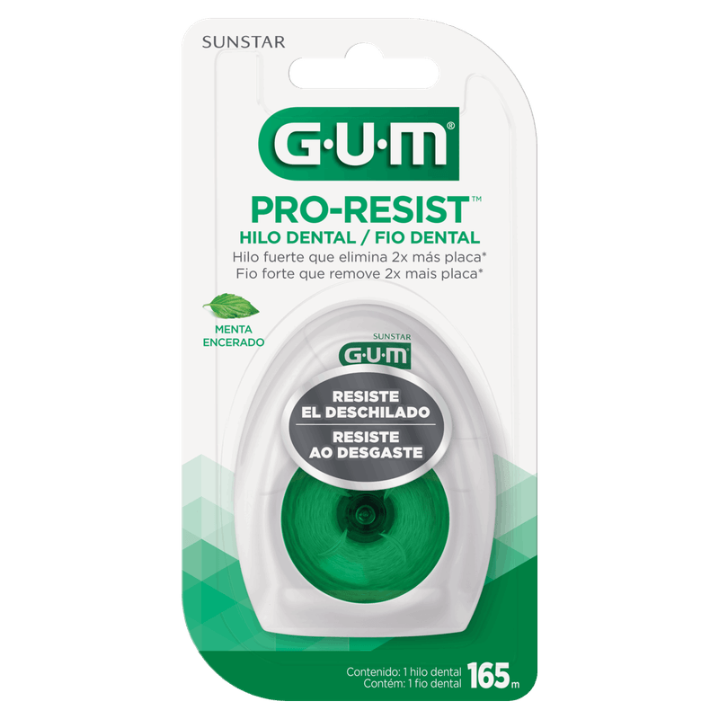 Fio-Dental-Encerado-Menta-Gum-Pro-Resist-165m