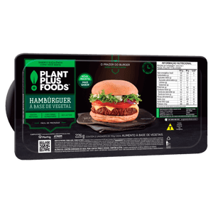 Hambúrguer Vegetal Plantplus Foods Bandeja 226g 2 Unidades