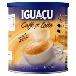 Café com Leite Solúvel Iguaçu Lata 300g