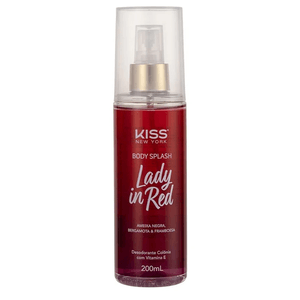 Body Splash Kiss Ny Lady Red Frasco 200ml