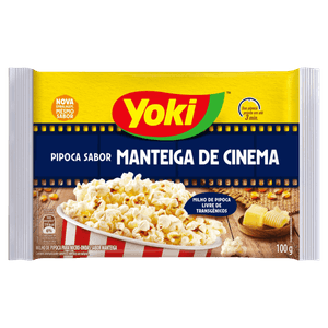 Pipoca para Micro-Ondas Manteiga de Cinema Yoki Pacote 100g