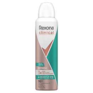 Antitranspirante Aerossol Refresh Rexona Clinical 150ml