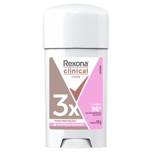 Antitranspirante Creme Classic Rexona Clinical 58g