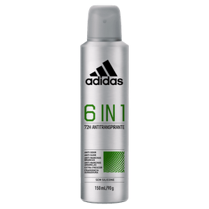 Antitranspirante Aerossol 6 in 1 Adidas 150ml Spray