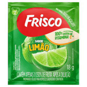 Refresco em Pó Limão Frisco Pacote 18g