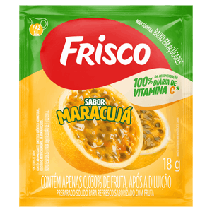 Refresco em Pó Maracujá Frisco Pacote 18g