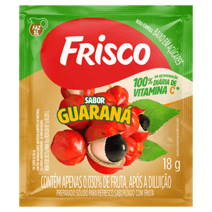 Refresco em Pó Guaraná Frisco Pacote 18g