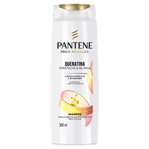 Shampoo Pantene Queratina Preenche & Blinda Frasco 300ml