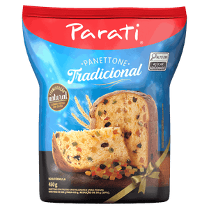 Panettone com Frutas Cristalizadas e Uvas-Passas Parati Pacote 450g