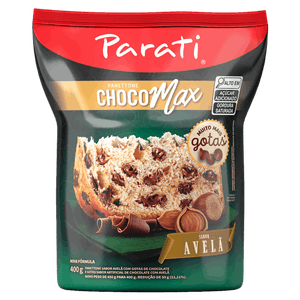 Panettone com Gotas de Chocolate Avelã Parati Choco Max Pacote 400g