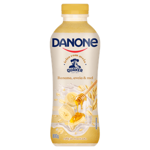 Iogurte Banana, Aveia & Mel Danone Garrafa 800g