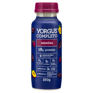 Iogurte Desnatado Ameixa Zero Lactose Yorgus Completo Frasco 250g