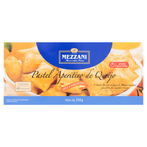 Pastel Congelado Queijo Mezzani Caixa 250g 40 Unidades