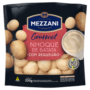 Nhoque de Batata Recheio Requeijão Mezzani Gourmet Sachê 250g