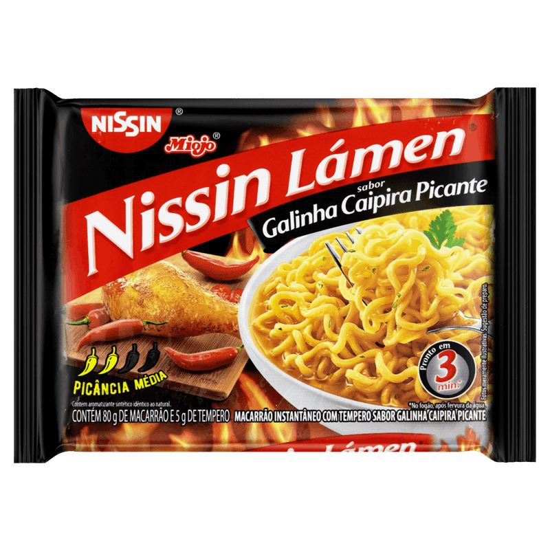 Macarrao-Instantaneo-Lamen-Galinha-Caipira-Picante-Nissin-Miojo-Pacote-85g