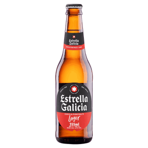 Cerveja Lager Puro Malte Estrella Galicia Garrafa 355ml