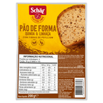 Pão de Forma Quinoa e Linhaça sem Glúten Zero Lactose Schär Pacote 200g