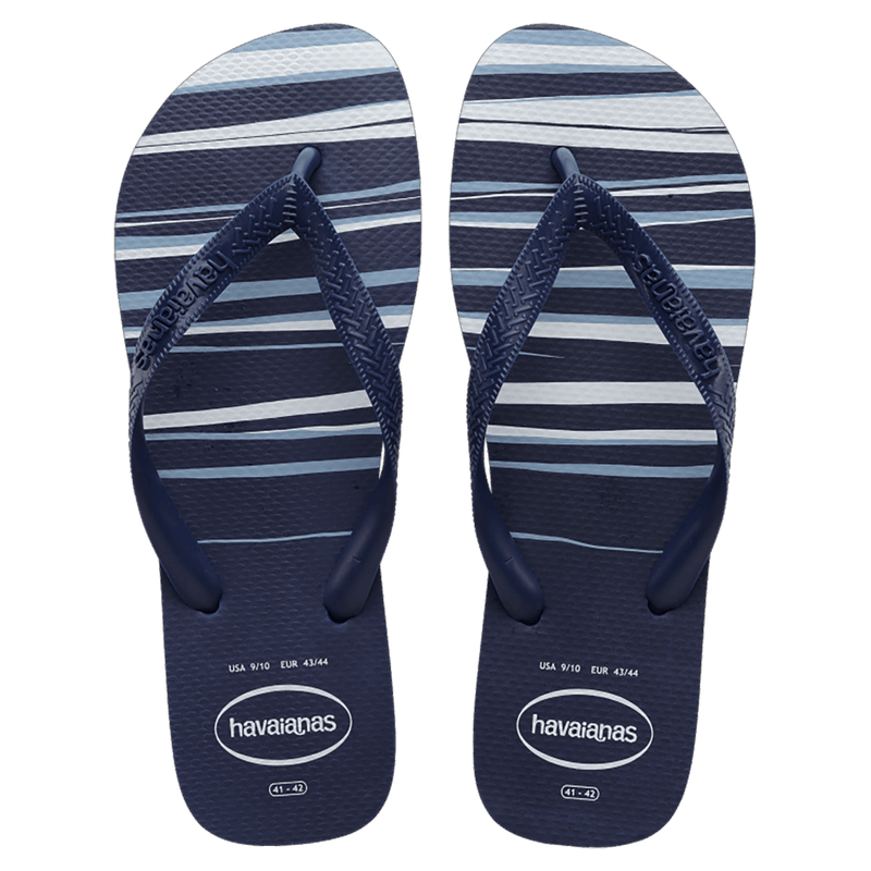 Chinelo-Marinho-Marinho-Branco-Top-Basic-Havaianas-n°-43-44